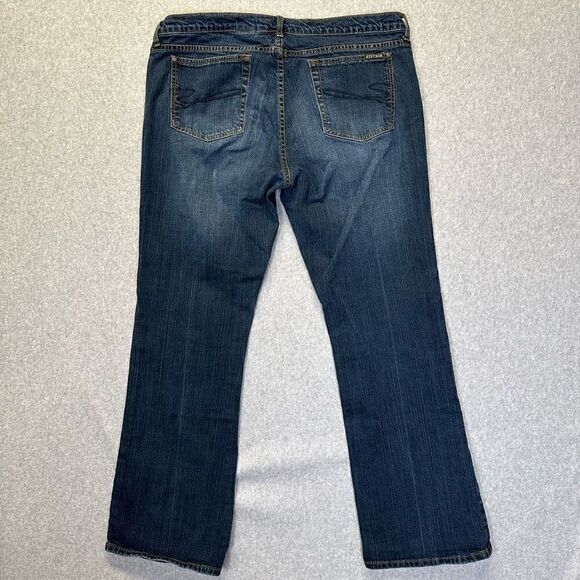 Stetson Women’s Size 18 Long Jeans Blue Dark Wash Denim Classic Bootcut Jeans - Picture 2 of 7